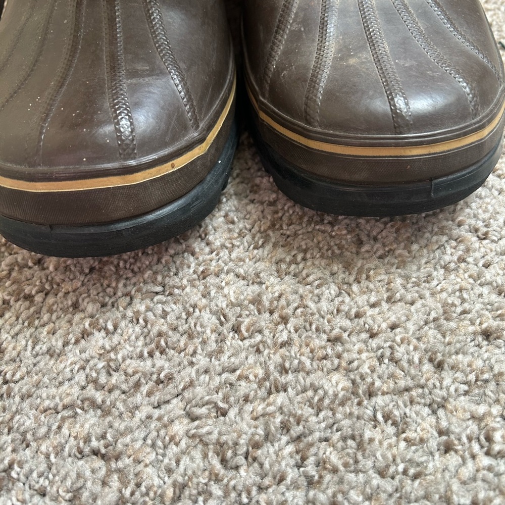 Sorel Boots Men's 11 Maverick Brown Leather Winter Waterproof Tall Duck Lace Up - Picture 6 of 14